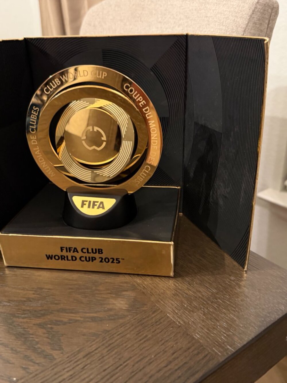 FIFA Club World Cup 2025 Replica Trophy with Original Presentation Packaging